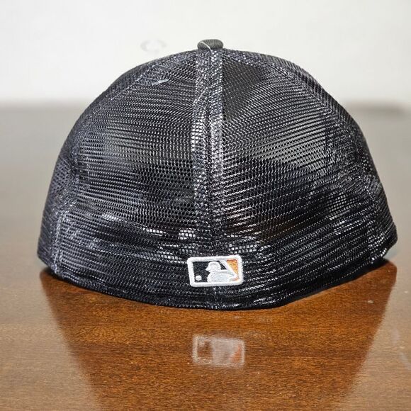 New Era San Francisco Giants 59Fifty Star Fitted Mesh Hat Cap Black Palm Size 7 - Picture 7 of 9